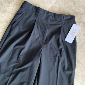 Rhone Womens Commuter Pleated Trouser Pants 6 Black UPF 50+ Anti Odor Work Golf